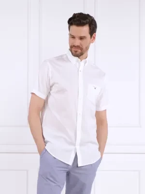 Gant Koszula REG BROADCLOTH SS BD | Regular Fit