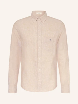 Gant Koszula Regular Fit Z Lnu beige