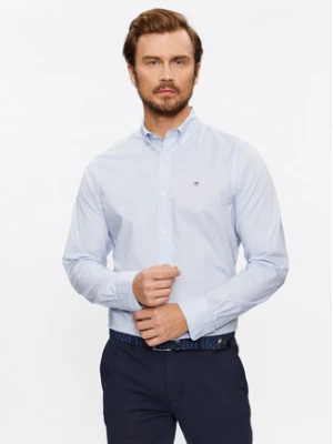 Gant Koszula Slim Poplin 3000102 Niebieski Regular Fit