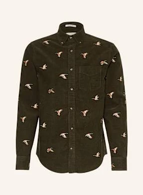 Gant Koszula Sztruksowa Regular Fit gruen