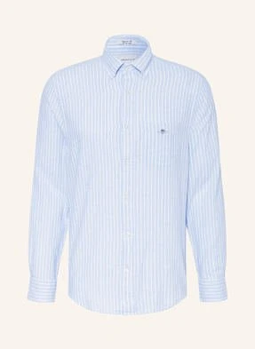 Gant Koszula Z Dodatkiem Lnu Regular Fit blau