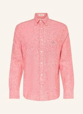 Gant Koszula Z Dodatkiem Lnu Regular Fit rot