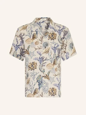 Gant Koszula Z Klapami Regular Fit Z Lnu beige