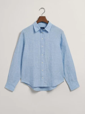 GANT koszula z lnianej tkaniny chambray Regular Fit