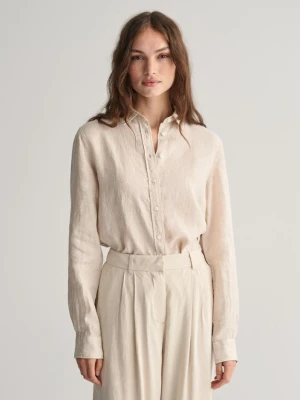 GANT koszula z lnianej tkaniny chambray Regular Fit