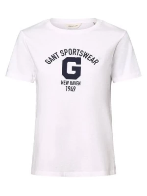 Gant Koszulka damska Kobiety Bawełna biały nadruk,