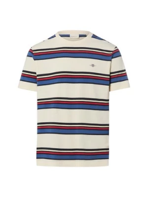 Gant Koszulka męska Mężczyźni Bawełna (100%) beżowy|wielokolorowy,