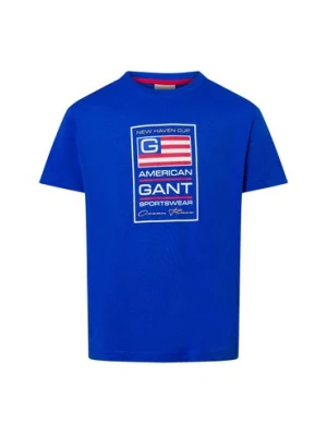 Gant Koszulka męska Mężczyźni Bawełna niebieski,