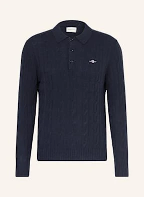 Gant Koszulka Polo Z Dzianiny blau