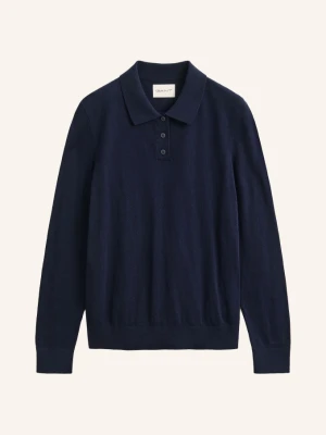 Gant Koszulka Polo Z Dzianiny blau GRANATOWY