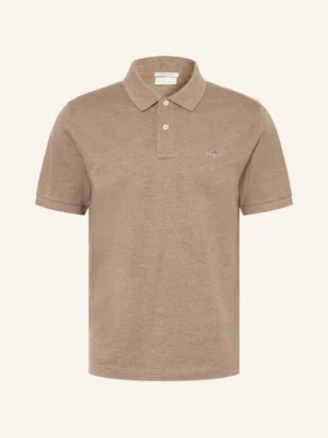 Gant Koszulka Polo Z Piki Regular Fit braun
