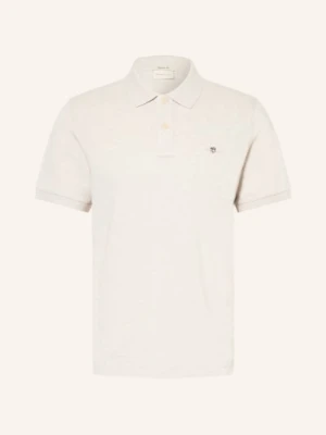 Gant Koszulka Polo Z Piki Regular Fit grau JASNOCZARY