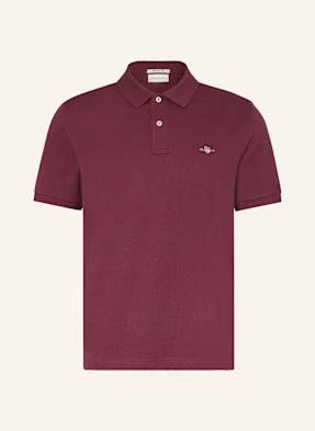 Gant Koszulka Polo Z Piki Regular Fit rot