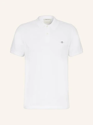 Gant Koszulka Polo Z Piki Regular Fit weiss
