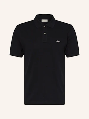 Gant Koszulka Polo Z Piki schwarz
