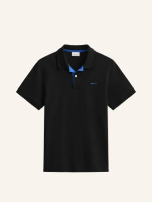 Gant Koszulka Polo Z Piki schwarz
