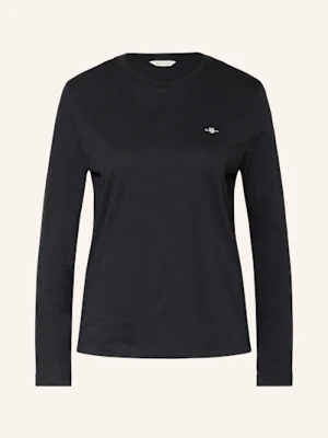 Gant Koszulka Z Długim Rękawem schwarz