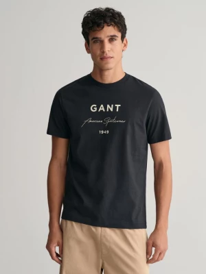 GANT koszulka z graficznym nadrukiem Script