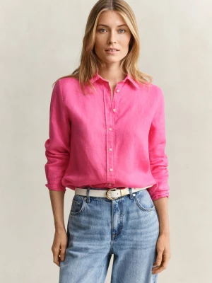 Gant Lniana bluzka damska Kobiety len (100%) wyrazisty róż,