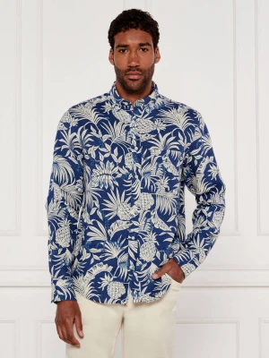 Gant Lniana koszula | Regular Fit niebieski