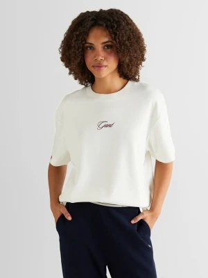 T-shirt z okrągłym dekoltem z logo GANT