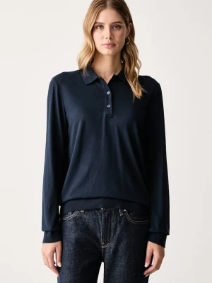 Gant longsleeve damski z modalem granatowy