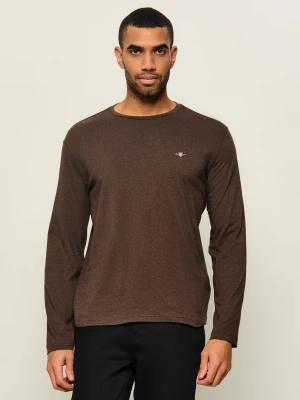 Gant Longsleeve Shield | Regular Fit brązowy