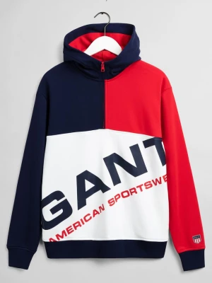 Zdjęcie produktu GANT męska bluza kapturem rozsuwana do połowy z motywem Retro Shield