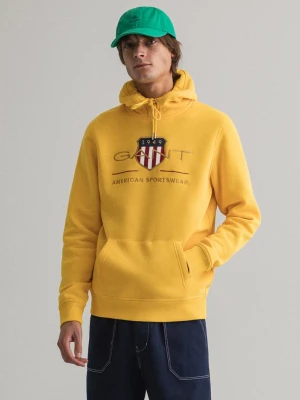 GANT męska bluza z kapturem i motywem Archive Shield