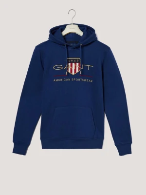 Bluza z kapturem i motywem tarczy GANT