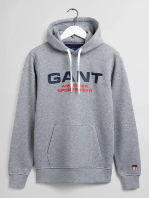 GANT męska bluza z kapturem z motywem Retro Shield