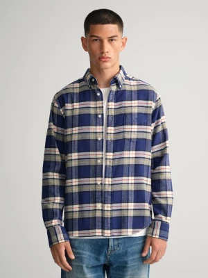 GANT męska flanelowa koszula w kratkę Regular Fit