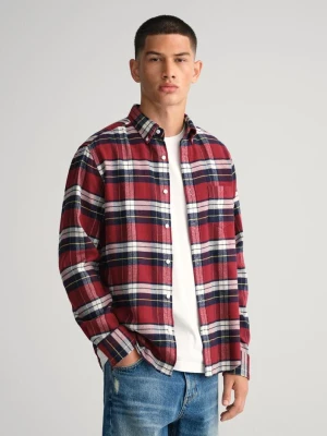 GANT męska flanelowa koszula w kratkę Regular Fit