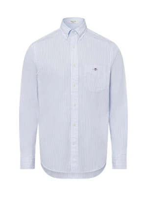 Gant Męska koszula casual Mężczyźni Regular Fit Bawełna niebieski w paski,