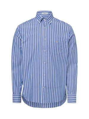 Gant Męska koszula casual Mężczyźni Regular Fit Bawełna niebieski w paski,