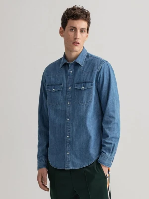 GANT męska koszula dżinsowa Relaxed Fit Rodeo