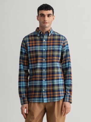 GANT męska koszula flanelowa w kratkę Regular Fit