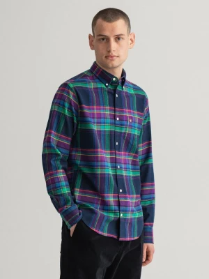 GANT męska koszula flanelowa w kratkę Regular Fit