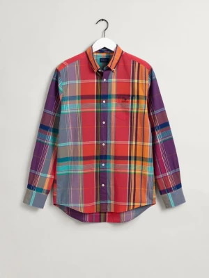 GANT męska koszula kolorowa Madras Regular Fit