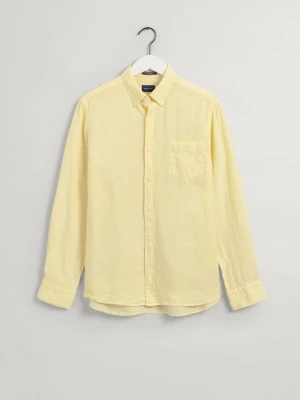 GANT męska koszula lniana farbowana w całości Regular Fit