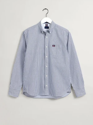 GANT męska koszula w paski z diagonalu Regular Fit