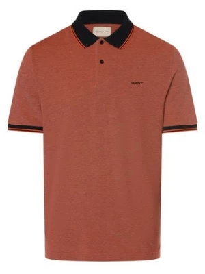 Gant Męska koszulka polo Mężczyźni Bawełna pomarańczowy marmurkowy,