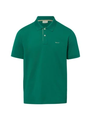Gant Męska koszulka polo Mężczyźni Bawełna zielony,