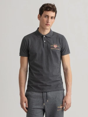 GANT męska koszulka polo z piki z motywem Archive Shield