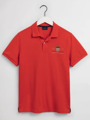 GANT męska koszulka polo z piki z motywem Archive Shield