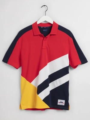 GANT męska koszulka rugby polo z piki z krótkim rękawem