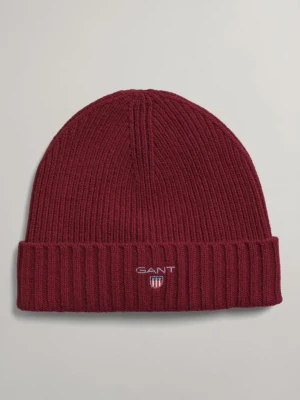 GANT męska wełniana czapka typu beanie z podszewką