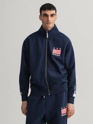 GANT męski kardigan z motywem Retro Shield