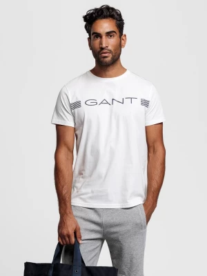 GANT męski T-shirt kremowy Regular Fit