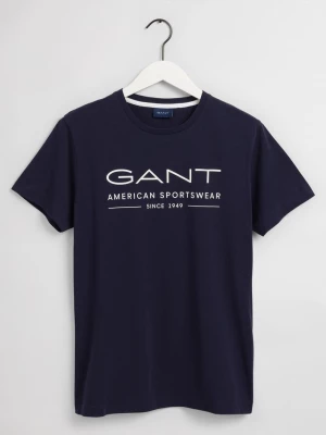 GANT męski T-shirt letni z krótkim rękawem